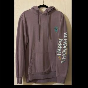 Purple Hoodie with Graphic Design